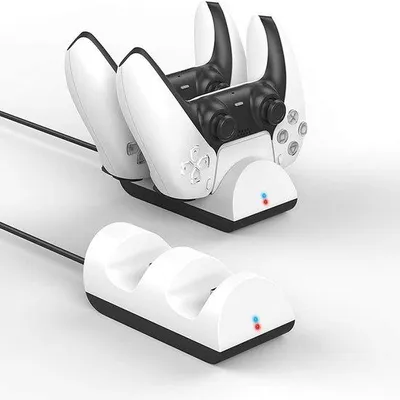 Produktbild von PlayStation 5 Laadstation für 2x DualSense Controller - Oplader mit USB-C für PS5