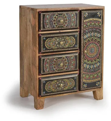 Produktbild von Nachttisch aus Mangoholz, 60 cm x 45 cm x 30 cm Giner y Colomer