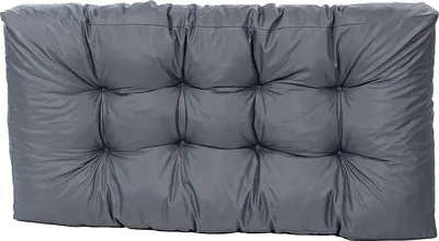 Produktbild von TexDeko Garden Palettenkissen 120x60x18cmgesteppt wasserabweisend UV-beständig, Grau