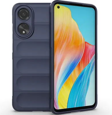 Produktbild von Handyhülle für Oppo A78 4G Weich TPU Silikon Stossfest Anti-rutsch Hülle Dunkelblau