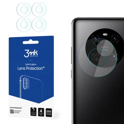 Produktbild von 3mk Hybridglas Lens Protection für Huawei Mate 40 Kamera Objektiv Kameralinse 0,16mm 6H (4 Stück)