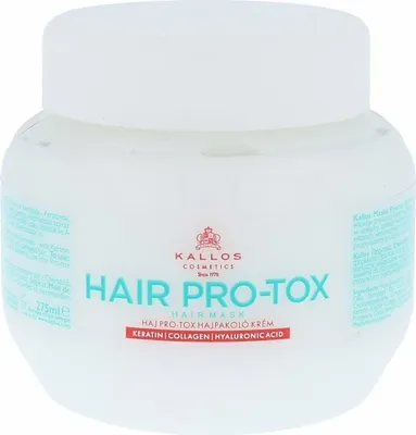 Image de Kallos Hair Pro-Tox Hair Mask avec de la kératine, du collagène et de l'acide hyaluronique, 275ml