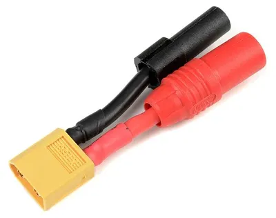 Imagen del producto de Cable adaptador de alimentación G-Force RC con conectores XT-60 (macho) <=> AS-150 + XT-150 (hembra), cable de silicona de 12 AWG, 1 unidad