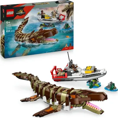 Produktbild von LEGO Jurassic World Mosasaurier: Die Bootsmission
