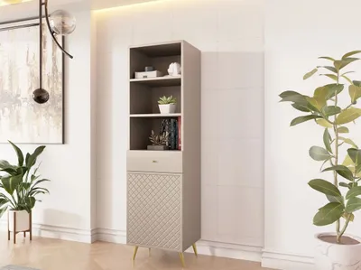 Image de Étagère étroite TAGO – beige sable