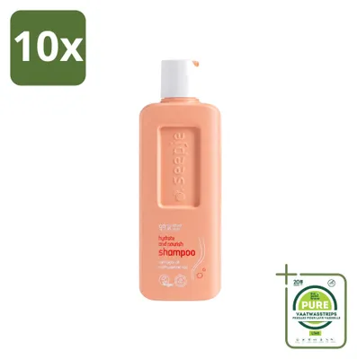 Image de 10 flacons de shampooing hydratant et nourrissant Seepje - Pour des cheveux sains et hydratés - 300 ml - Lot de 10