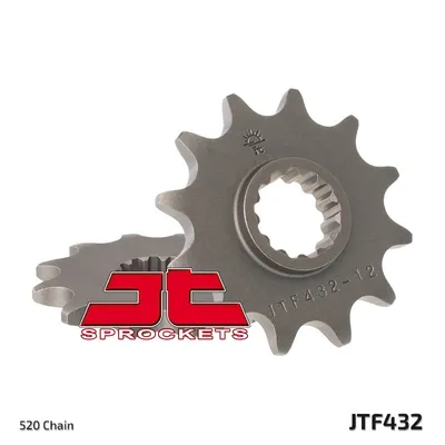 Produktbild von JTSPROCKETS Kettenritzel JTF432.12 Vorne Chromstahl für SUZUKI LT250 R Quadracer