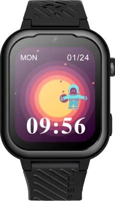 Produktbild von Garett Kids Essa 4G Smartwatch mit GPS, SIM & Face Unlock, Schwarz