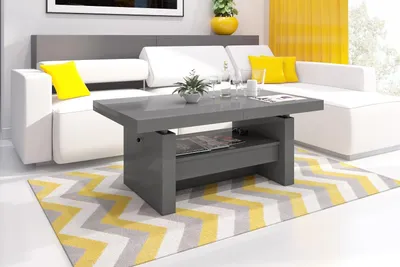 Produktbild von Design Couchtisch Tisch Aversa H-111 Schublade höhenverstellbar ausziehbar Esstisch