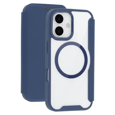 Image de imoshion Étui transparent avec MagSafe pour l'iPhone 16 d'Apple - Bleu