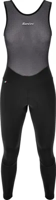 Produktbild von SANTINI Lange Fahrradhose mit Trägern - PURE - Schwarz 2XL