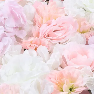 Image de 12x mur de fleurs artificielles mur de roses bricolage mariage fond rose fleurs artificielles rue et la décoration