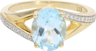 Produktbild von Ring Gold 333 Blautopas JL10-07-1482 JuwelmaLux Größe 54