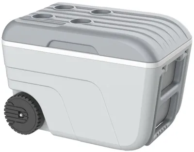 Produktbild von EDA Kühlbox NOMADE 52 Liter fahrbar hellgrau / grau