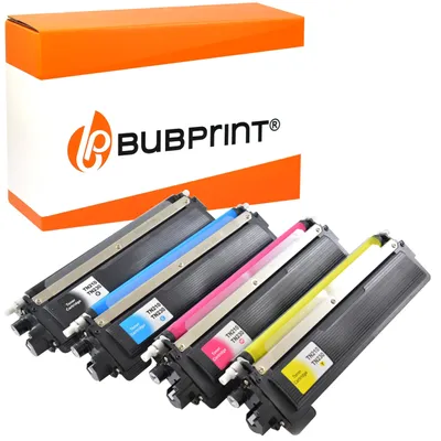 Produktbild von Bubprint 4 Toner kompatibel mit Brother TN-230 Schwarz Cyan Magenta Gelb
