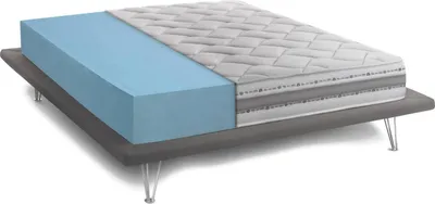 Image de Aghi - Matelas 200x160x21h cm Blanc, Déhoussable Fabriqué en Italie