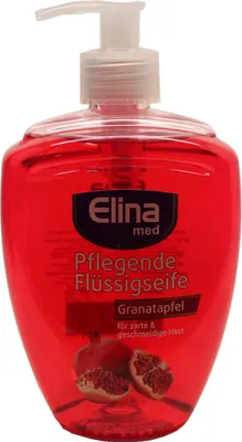 Produktbild von Elina Flüssigseife 500 ml Spenderflasche – Granatapfel - Handseife, Cremseife