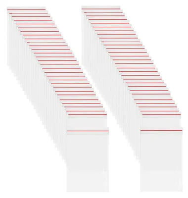 500 Polybeutel, wiederverschließbar, transparent, 6 x 8 cm