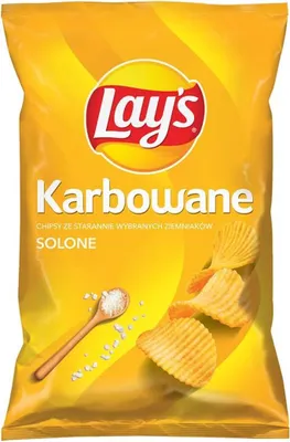 Zdjęcie produktu dla Chipsy ziemniaczane karbowane Lay's o smaku solonym 120 g