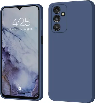 Produktbild von Hülle für Samsung Galaxy A14 5G Case Cover Bumper Silikon Softgrip Schutzhülle Farbe: Lavendelblau