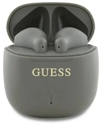 Obrázok produktu pre Bezdrôtové slúchadlá Guess Bluetooth GUTWSJ14ESGE TWS + dokovacia stanica taupe Printed Classic Logo