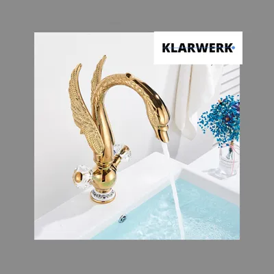 Immagine prodotto di ADRIAN | design rubinetto bagno grande in acciaio inox aspetto cigno|oro miscelatore lavabo lusso hotel gastronomia|alto miscelatore lavabo freestanding