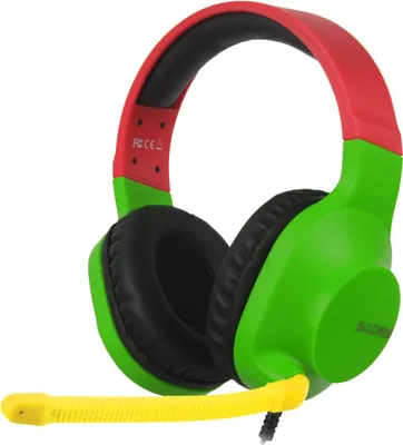 Produktbild von SADES Spirits SA-721 Gaming Headset Rasta, 3,5 mm Klinke, kabelgebunden, Stereo, Over Ear, PC, PS4, Xbox One, Nintendo Switch