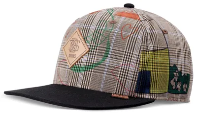 Produktbild von DJINNS 6 Panel Snapback Cap Crinklecheck grey/black