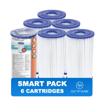 Produktbild von Bestway Flowclear SMART PACK 6 st. Patronenfilter Typ IV