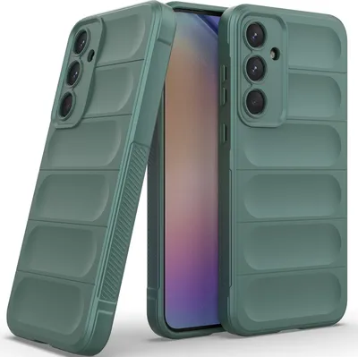 Immagine prodotto di Custodia per Samsung Galaxy A35 Custodia protettiva in silicone TPU morbido antiurto verde