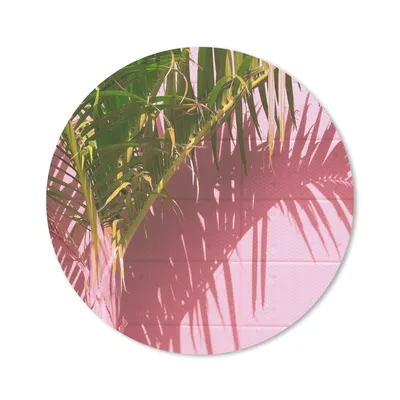 Produktbild von MuchoWow® Mauspad Mousepad Pflanze - Sommer - Tropisch - Rosa 50x50 cm - Mousepads - Maus Mat - Pad - Mausunterlage - Vinyl