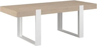 Produktbild von Esstisch - LOFT - Rechteckig - Eiche / Weiß - 8 Personen - 223,9 x 93 x 78,6 cm - PARISOT