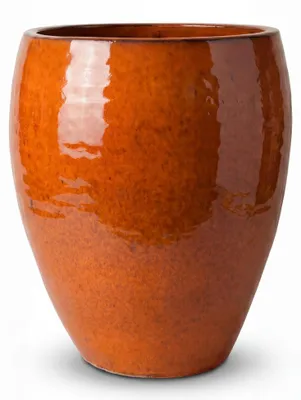 Zdjęcie produktu dla Doniczka ceramiczna Provencelia POSEIDON Tropikalny pomarańcz, Ø28 cm x H31 cm, mrozoodporna