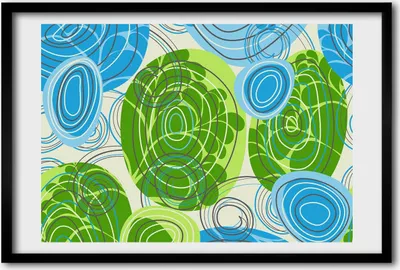 Produktbild von Bild 60x40 MDF-Rahmen, Wandkunst Abstraktion