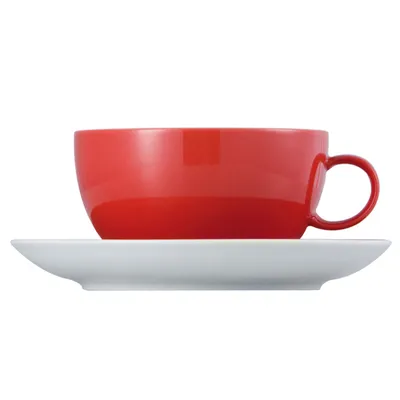 Produktbild von Cappuccinotasse 2-tlg. - Sunny Day New Red / Rot - Thomas - 10850-408525-14670