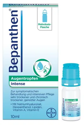 Produktbild von Bepanthen Augentropfen Intense, 10 ml Tropfen