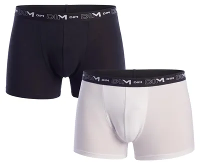 Imagen del producto de DIM - Paquete de 2 boxers para hombre, confeccionados en algodón elástico, modelo D6596