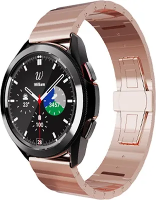 Produktbild von Für Samsung Galaxy Watch FE 6 5 4 Normal Pro u. Classic alle Größen Metall Armband