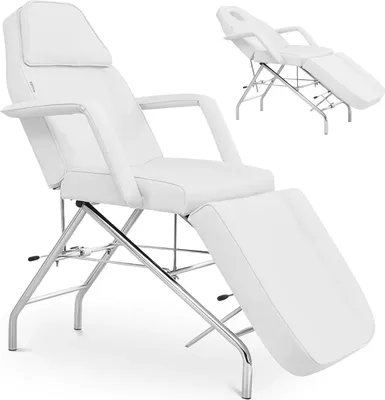 Zdjęcie produktu dla Fotel kosmetyczny do masażu tatuażu SPA MATERA - biały