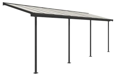 Produktbild von Palram - Canopia Aluminium Terrassenüberdachung Sierra Anthrazit 228x671x300 cm