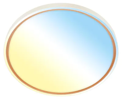 LED-Deckenleuchte dimmbar CCT 49x6,5 cm Kaffee