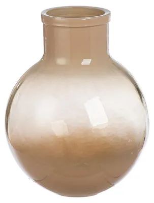 Imagen del producto de Gilde Vase, bauchig, Novelle, Glas, braun, VE 1, D. 24 cm Höhe: 31.00 cm Durchmesser: 24.00 cm 57580