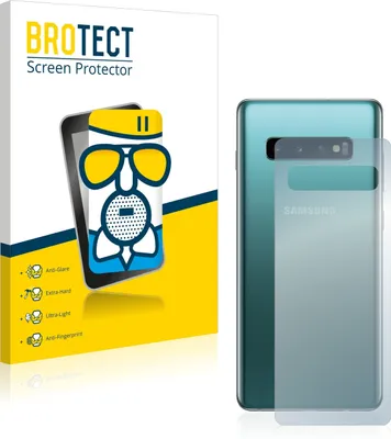 Produktbild von BROTECT Entspiegelungs Schutzglas für Samsung Galaxy S10 Plus (Rückseite) Schutzfolie Panzer Folie Glas Display Schutz matt