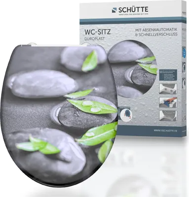 Produktbild von SCHÜTTE Duroplast WC-Sitz STONE, mit Absenkautomatik und Schnellverschluss