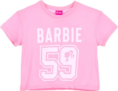 Produktbild von T-Shirt Barbie Crop Top Rosa 116 cm