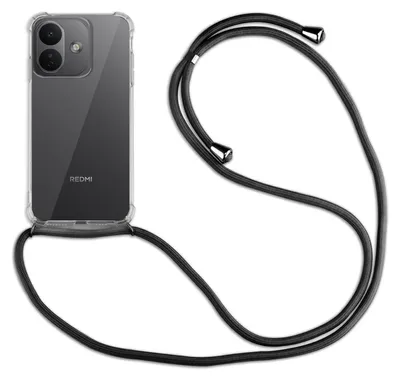 Produktbild von Handykette für Xiaomi Redmi Note 17 Pro 5G Hülle mit Band Case Handyhülle mit Kette in Schwarz