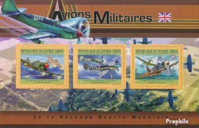 Produktbild von Briefmarken Guinea 2011 Mi 9048-9050 Kleinbogen (kompl. Ausgabe) postfrisch Englische Militärflugzeuge