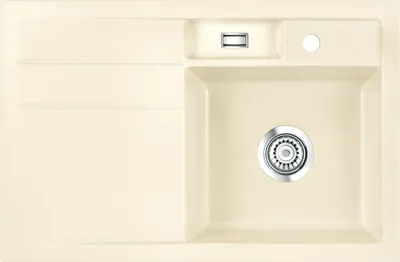Produktbild von Spüle KeraDomo BELA 78 in JASMIN - Becken rechts mit Handbetätigung / Systemceram / Keramikspüle