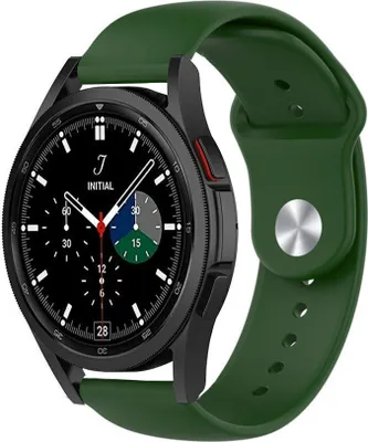 Produktbild von Strap-it Samsung Galaxy Watch 4 Classic 46mm Sportarmband (Armeegrün)