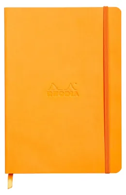 Produktbild von RHODIA Notizbuch RHODIARAMA DIN A5 kariert orange 80 Blatt